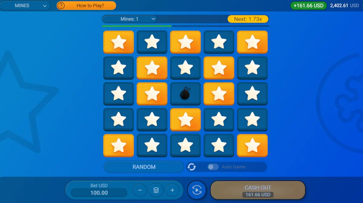 1Win mines Demo